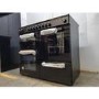 GRADE A2 - electriQ 100cm Dual Fuel Range Cooker - Black