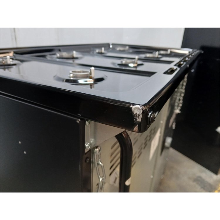 GRADE A2 - electriQ 100cm Dual Fuel Range Cooker - Black