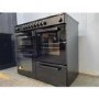 GRADE A3 - electriQ 100cm Dual Fuel Range Cooker - Black
