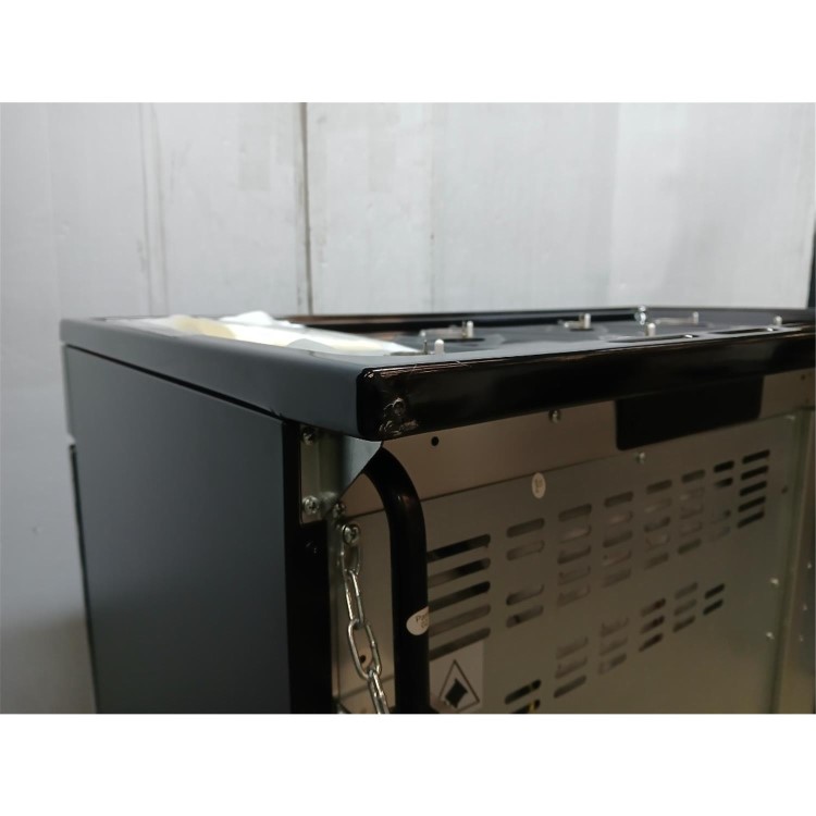 GRADE A2 - electriQ 100cm Dual Fuel Range Cooker - Black