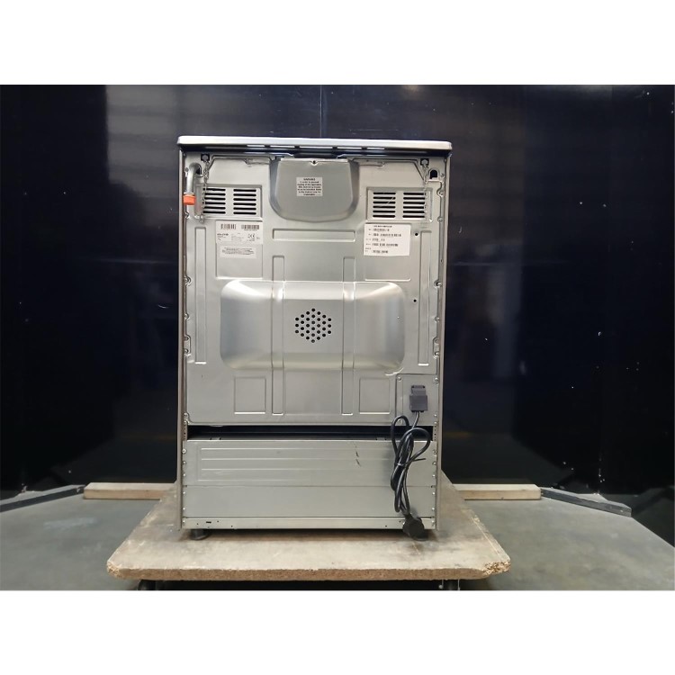 GRADE A3 - electriQ 60cm Dual Fuel Single Oven Cooker - Stainless Steel