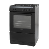 GRADE A2 - electriQ 60cm Dual Fuel Cooker - Black