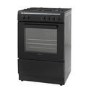 GRADE A2 - electriQ 60cm Dual Fuel Cooker - Black