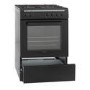 GRADE A2 - electriQ 60cm Dual Fuel Cooker - Black