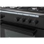 GRADE A2 - electriQ 60cm Dual Fuel Cooker - Black
