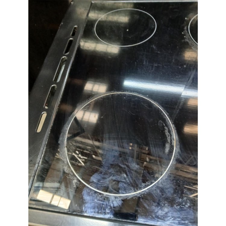 Refurbished ElectriQ 60cm Electric Twin Cavity Cooker With Ceramic Hob Black