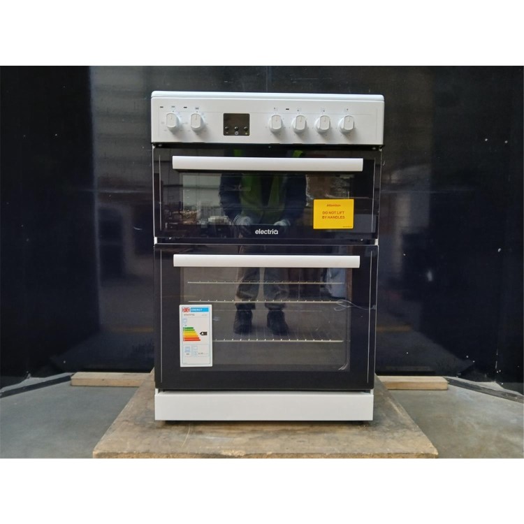 GRADE A2 - electriQ 60cm Electric Cooker - White
