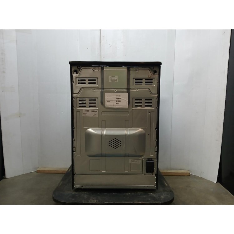 GRADE A2 - electriQ 60cm Double Oven Electric Cooker - Cream