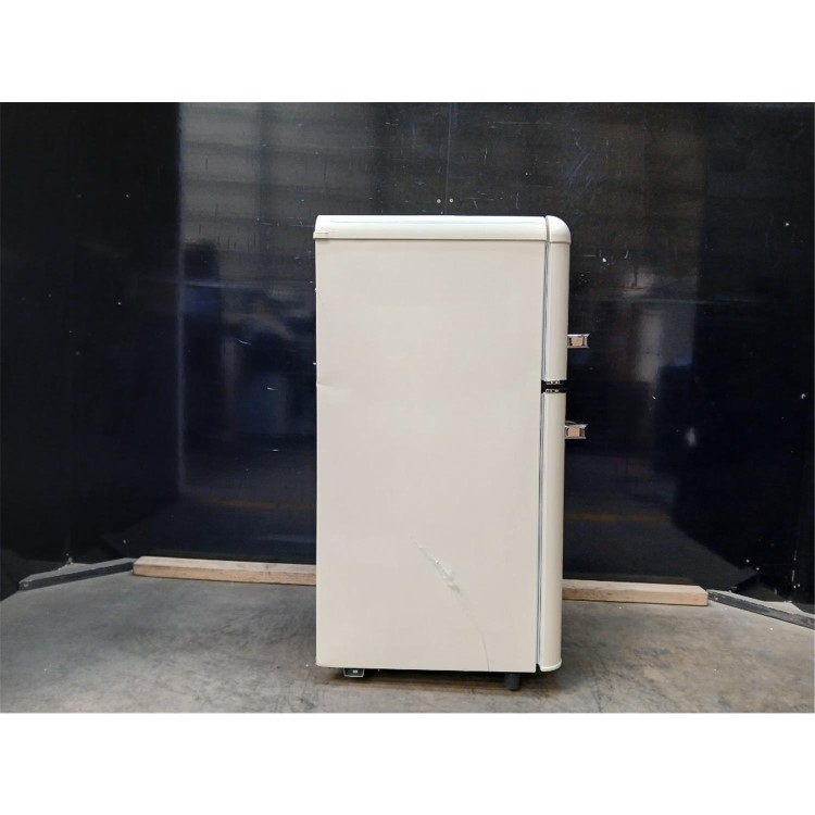 GRADE A2 - electriQ 80 Litre 70/30 Retro Freestanding Fridge Freezer – Cream