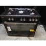 Refurbished electriQ 90cm Gas Range Cooker Black