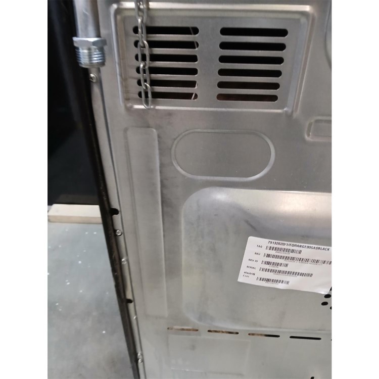 Refurbished electriQ 90cm Gas Range Cooker Black