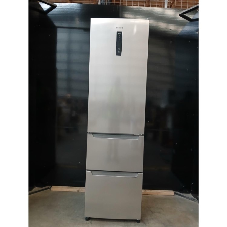 Refurbished electriQ 282 Litre Fridge Freezer - Total No Frost in Stainless Steel