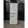 Refurbished electriQ 153 Litre 60/40 Retro Freestanding Fridge Freezer - Cream Total No Frost