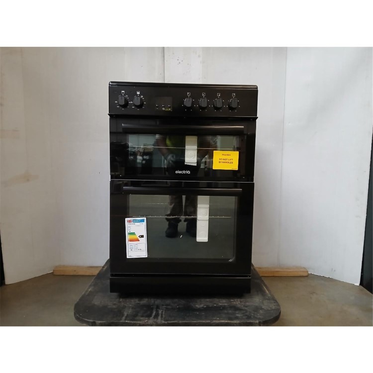 GRADE A2 - electriQ 60cm Electric Cooker - Black
