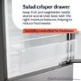 electriQ Retro 194 Litre Freestanding Fridge with Ice Box - Cream
