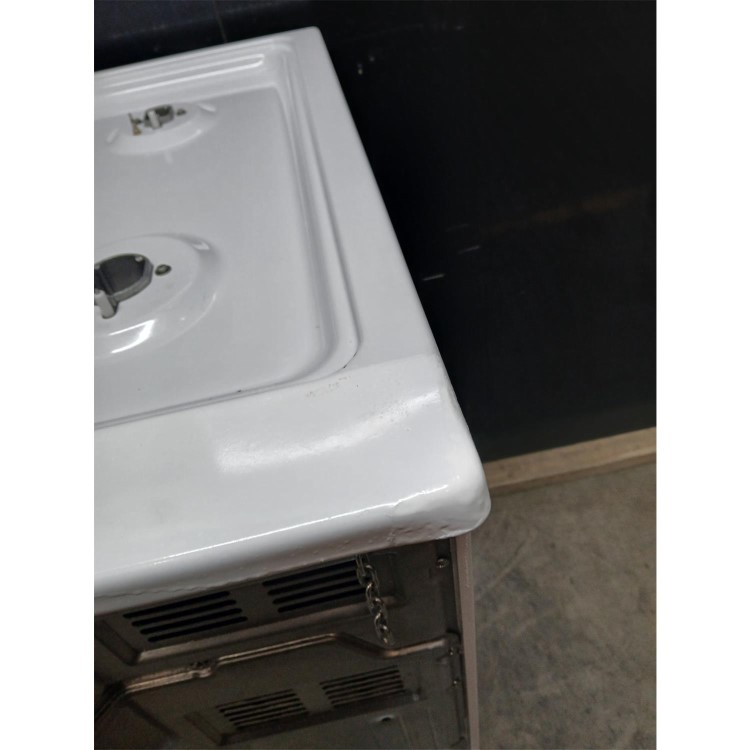 Refurbished electriQ 60cm Dual Fuel Cooker with Double Oven White