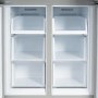 electriQ 415 Litre Four Door American Fridge Freezer with Water Dispenser - Stainless Steel