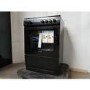 GRADE A2 - electriQ 60cm Dual Fuel Cooker - Black