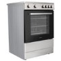 Refurbished electriQ 60cm Ceramic Single Cavity Cooker - Stainless Steel