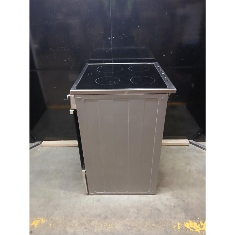 Refurbished electriQ 60cm Ceramic Single Cavity Cooker - Stainless Steel
