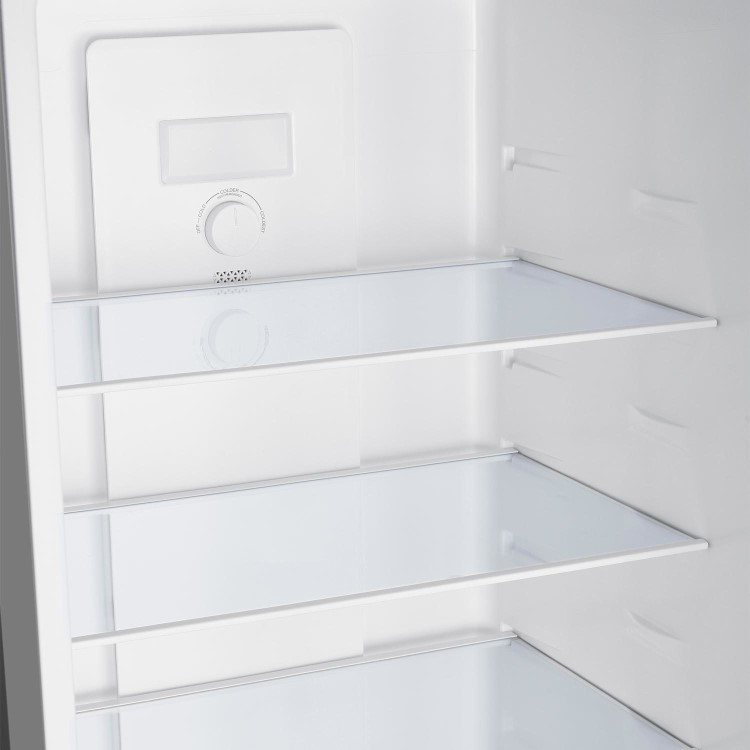 electriQ 291 Litre 60/40 Freestanding Fridge Freezer - Total No Frost in Stainless Steel