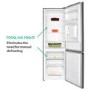 electriQ 291 Litre 60/40 Freestanding Fridge Freezer - Total No Frost in Stainless Steel