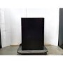 Refurbished electriQ Double Door Dual Zone Wine and Drinks Cooler - Black Glass