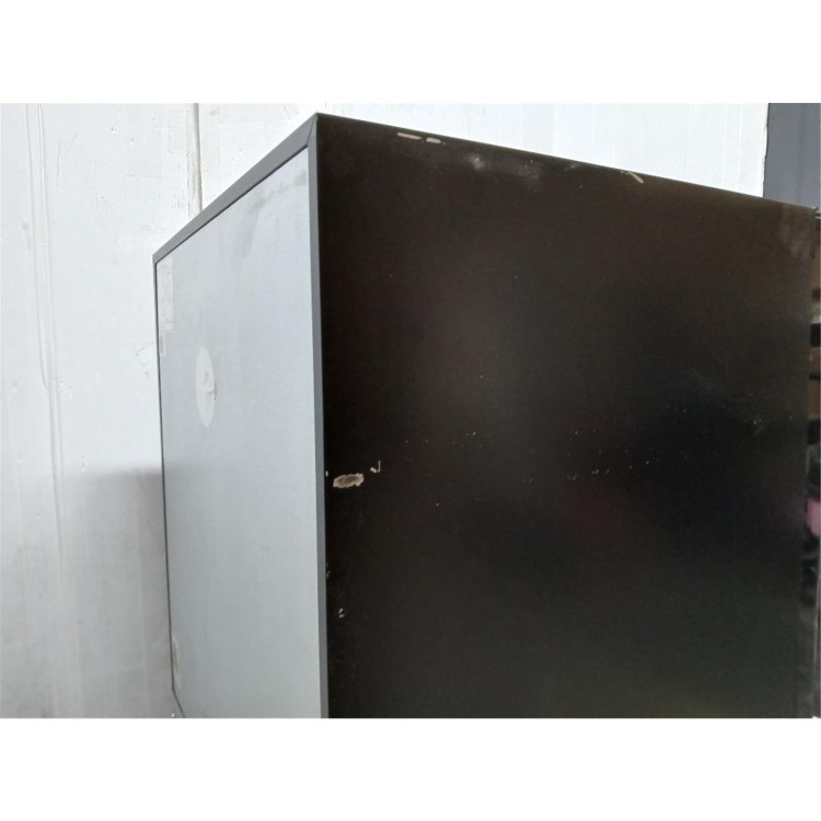 Refurbished electriQ Double Door Dual Zone Wine and Drinks Cooler - Black Glass