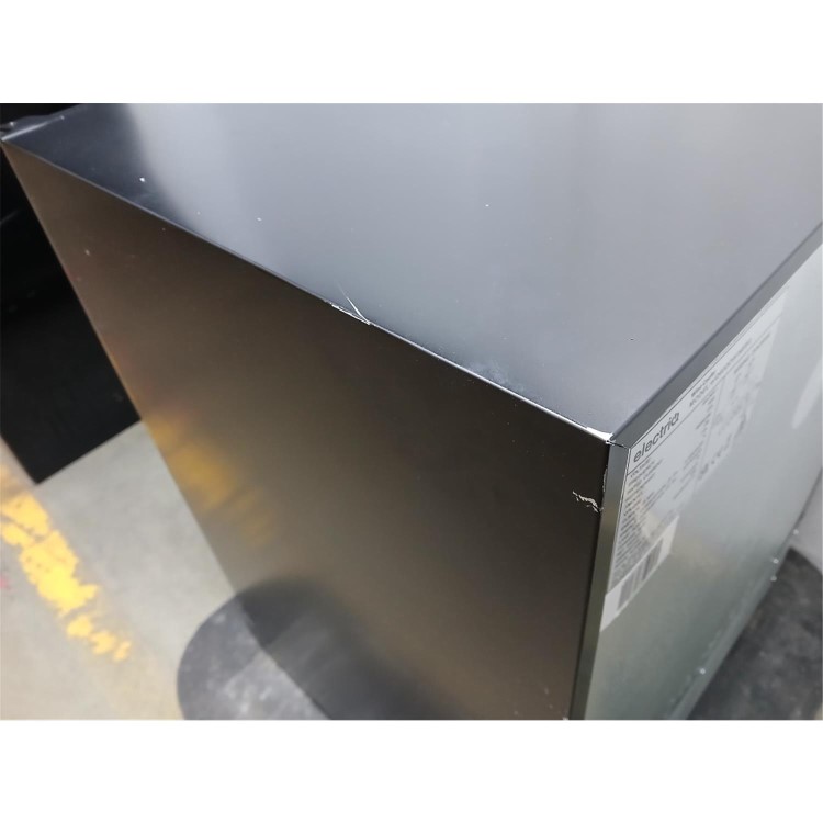 Refurbished electriQ Double Door Dual Zone Wine and Drinks Cooler - Black Glass