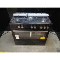 79157728/1/EQRANGE90GASBLACK Refurbished electriQ 90cm Gas Range Cooker Black