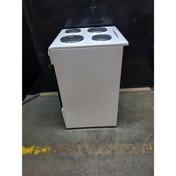 GRADE A3 - electriQ 60cm Electric Cooker with Sealed Plate Hob - White