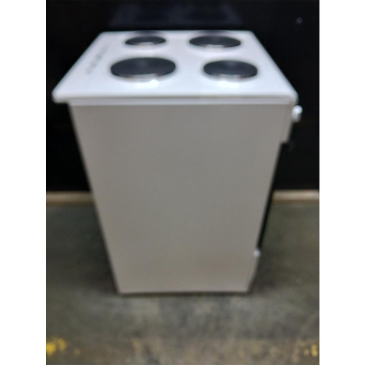 GRADE A3 - electriQ 60cm Electric Cooker with Sealed Plate Hob - White