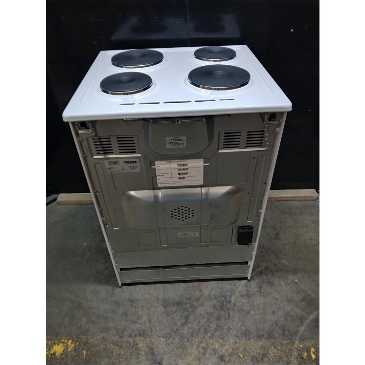 GRADE A3 - electriQ 60cm Electric Cooker with Sealed Plate Hob - White