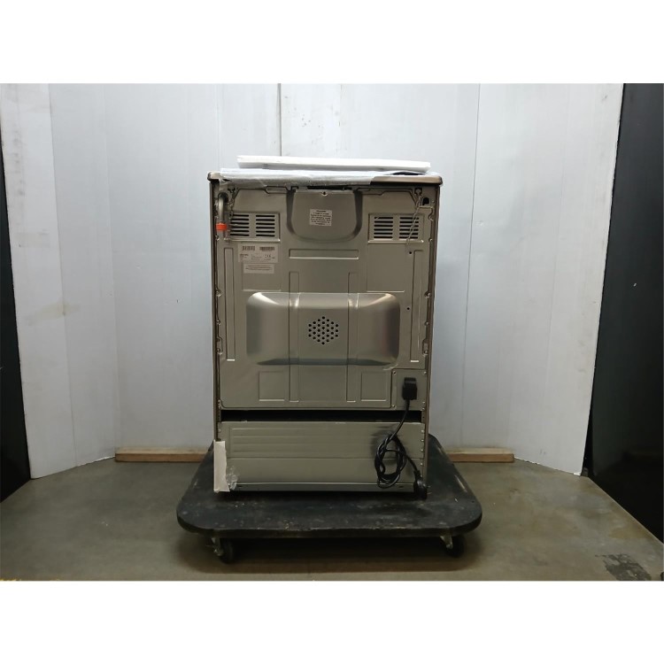 GRADE A2 - electriQ 60cm Dual Fuel Single Oven Cooker - Stainless Steel
