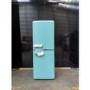 Refurbished electriQ 153 Litre 50/50 Retro Freestanding Fridge Freezer - Blue Total No Frost