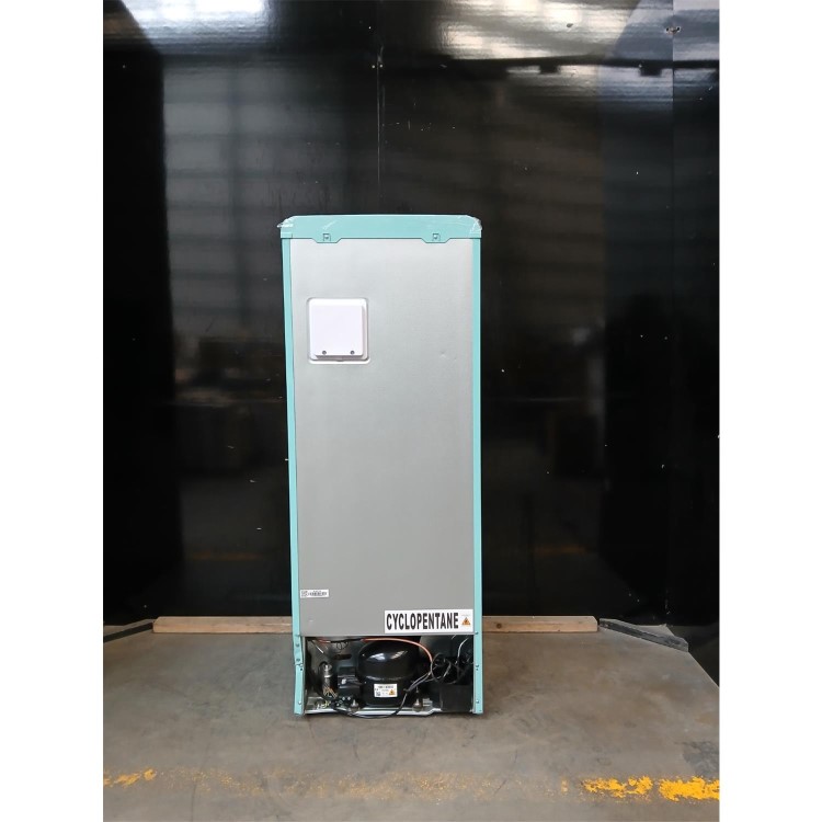 Refurbished electriQ 153 Litre 50/50 Retro Freestanding Fridge Freezer - Blue Total No Frost
