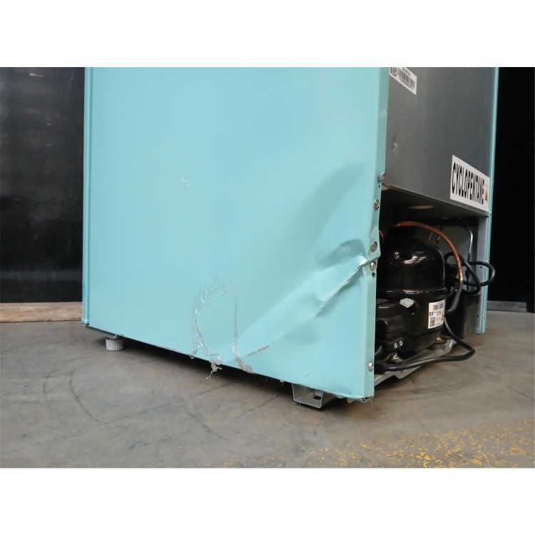 Refurbished electriQ 153 Litre 50/50 Retro Freestanding Fridge Freezer - Blue Total No Frost
