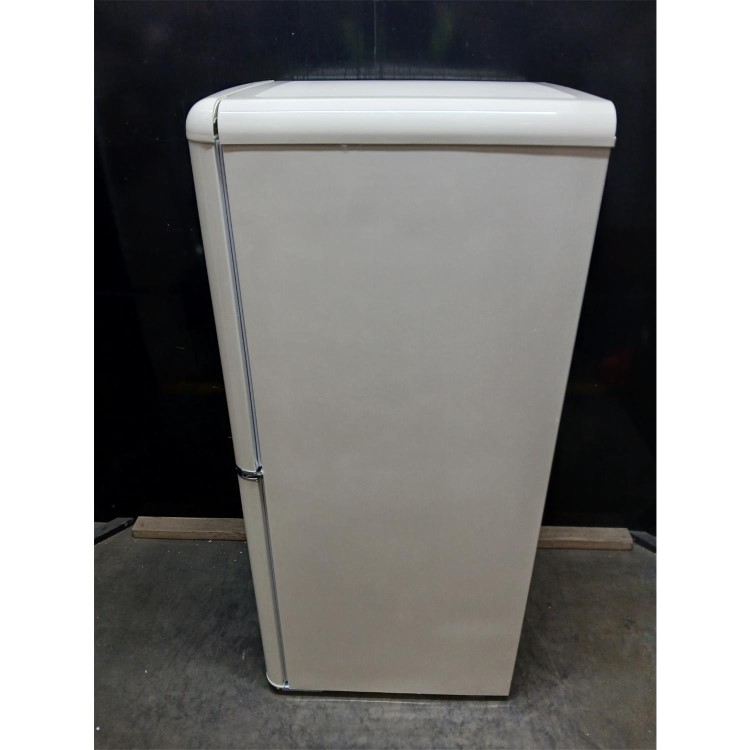 Refurbished 153 Litre 60/40 Retro Freestanding Fridge Freezer - Cream Total No Frost
