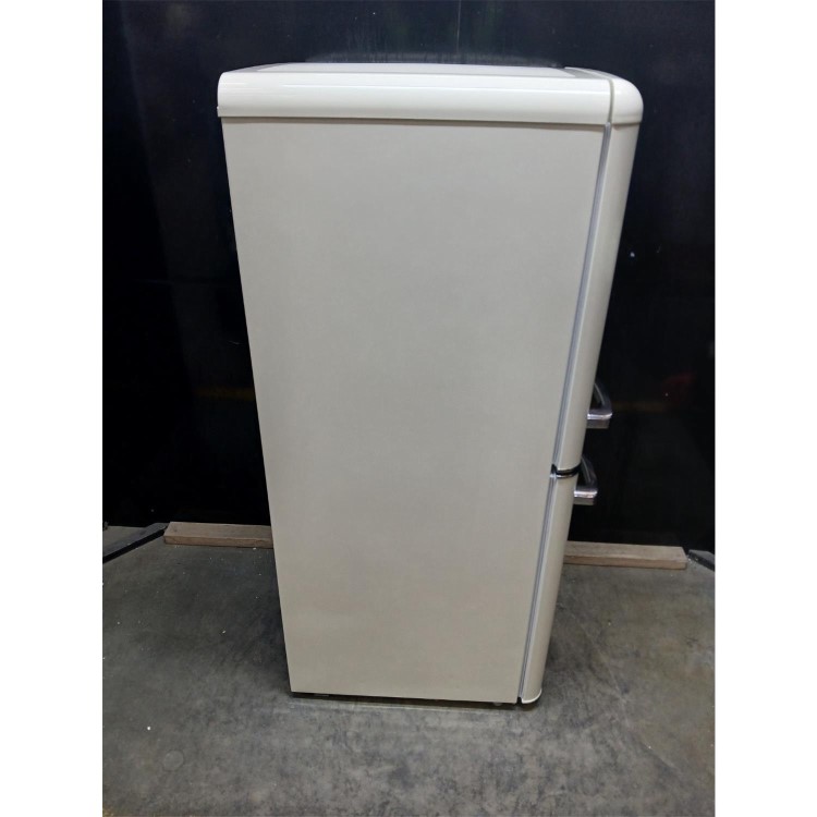 Refurbished 153 Litre 60/40 Retro Freestanding Fridge Freezer - Cream Total No Frost
