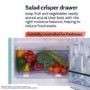 electriQ 244 Litre 60/40 Freestanding Fridge Freezer - Blue