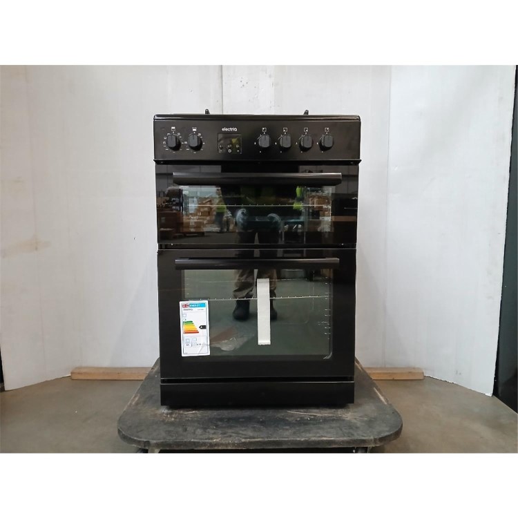 Refurbished electriQ 60cm Dual Fuel Cooker - Black