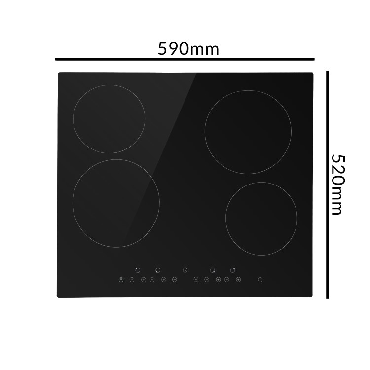 ElectriQ 6 Function Single Oven & 60cm Ceramic Hob Bundle