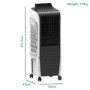 Refurbished electriQ 15L Portable Evaporative Air Cooler Air Purifier with anti-Bacterial Ioniser and Humidifier