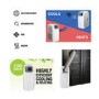 GRADE A2 - AirFlex 14000 BTU 4kW Portable Air Conditioner with Heat Pump for Rooms up to 38 sq mtrs