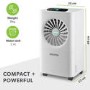 Refurbished electriQ 10 Litre Dehumidifier with Humidistat Laundry Mode and Odour Filter
