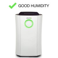 Refurbished ElectriQ CD12LE 12L Premium Low Energy Compressor Dehumidifier with Digital Humidistat & Air Purifier with UV and Plasma Ionizer