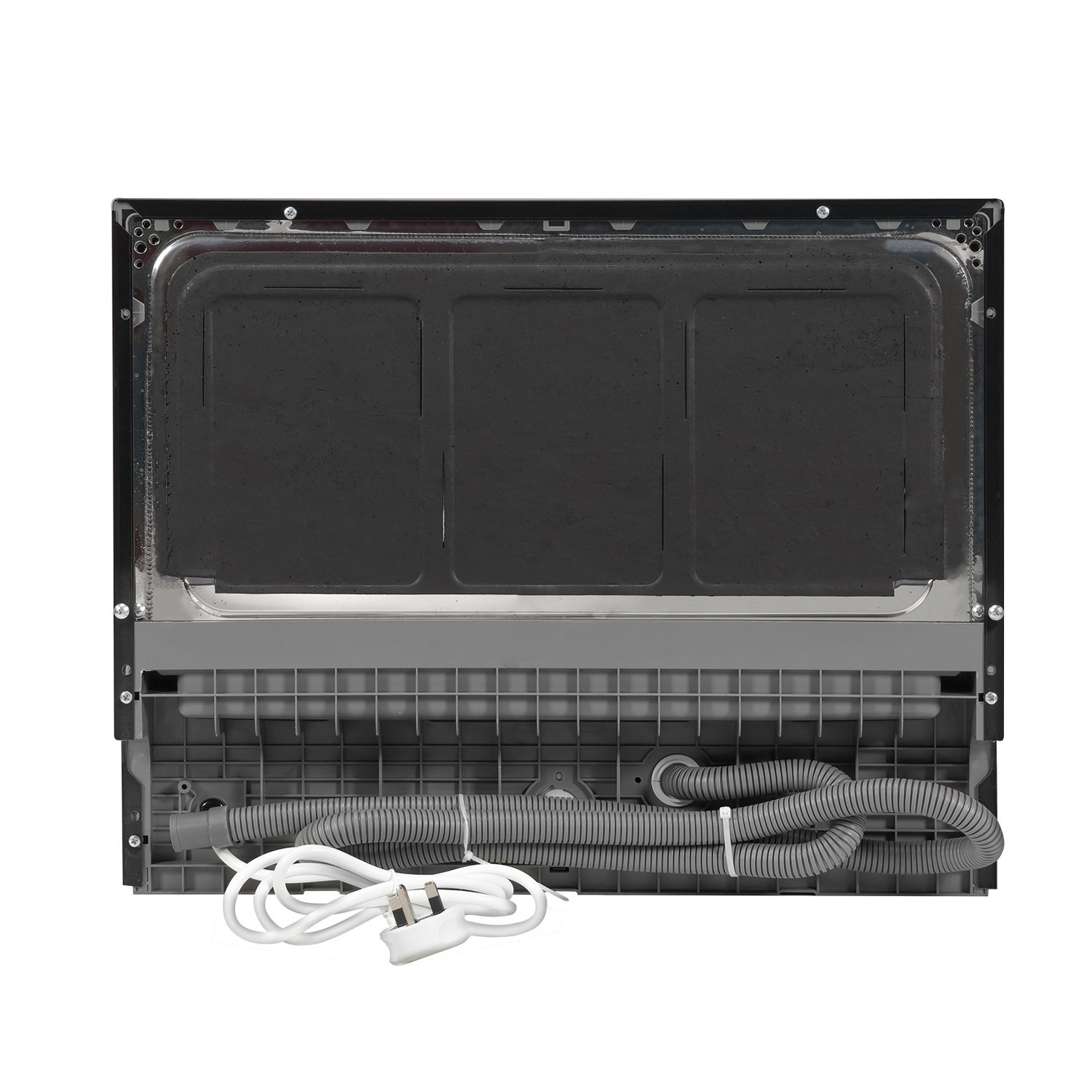 Refurbished electriQ EQDWTTB 6 Place Table Top Dishwasher Black electriQ