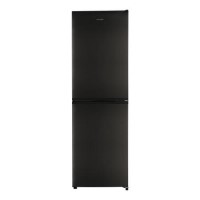 GRADE A2 - electriQ 253 Litre 50/50 Freestanding Fridge Freezer - Dark Inox