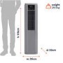 Refurbished electriQ SupremeCool 8000 BTU Quiet Portable Air Conditioner
