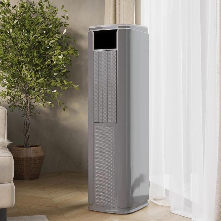 Refurbished electriQ SupremeCool 10000 BTU Quiet Smart Portable Air Conditioner with Heat Pump